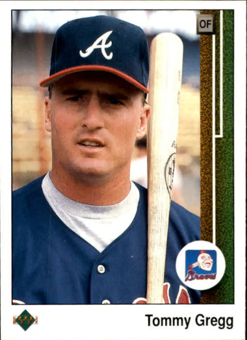 1989 Upper Deck #751 Tommy Gregg NM-MT Atlanta Braves Baseball Card - Baseball Card Single