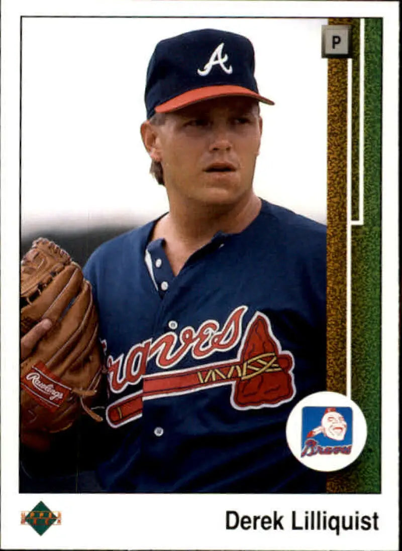 1989 Upper Deck #753 Derek Lilliquist NM-MT RC Rookie Atlanta Braves Baseball Card - Baseball Card Single