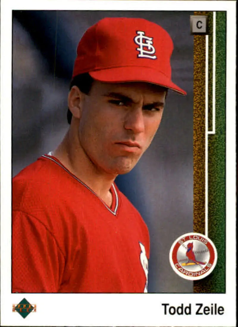 1989 Upper Deck #754 Todd Zeile NM-MT RC Rookie St. Louis Cardinals Baseball Card - Baseball Card Single