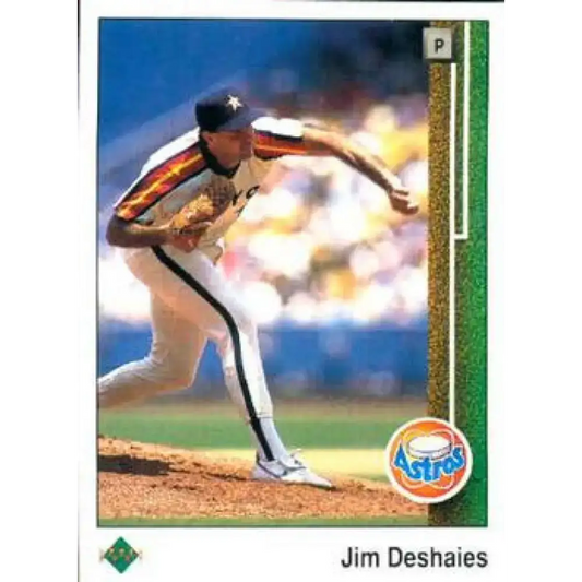 1989 Upper Deck #76 Jim Deshaies NM-MT Houston Astros Baseball Card - Baseball Card Single