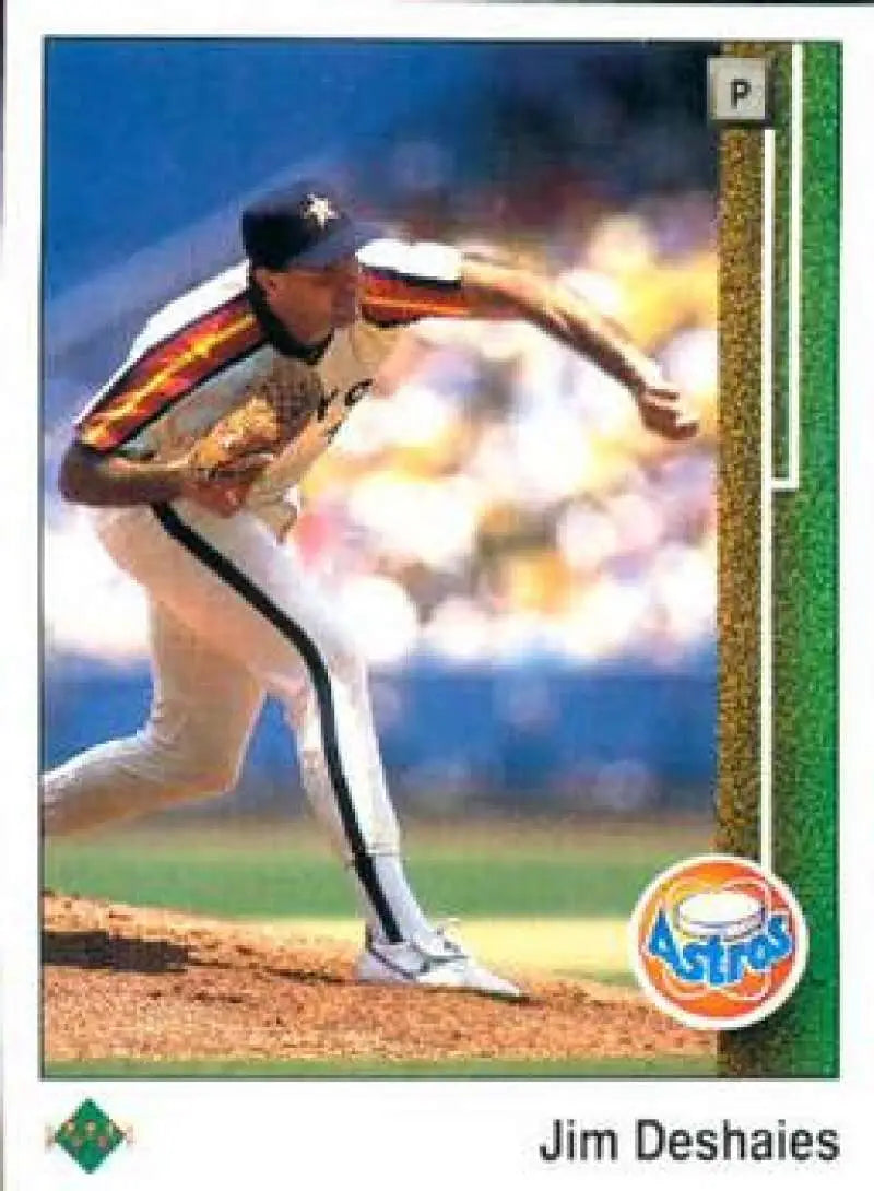 1989 Upper Deck #76 Jim Deshaies NM-MT Houston Astros Baseball Card - Baseball Card Single