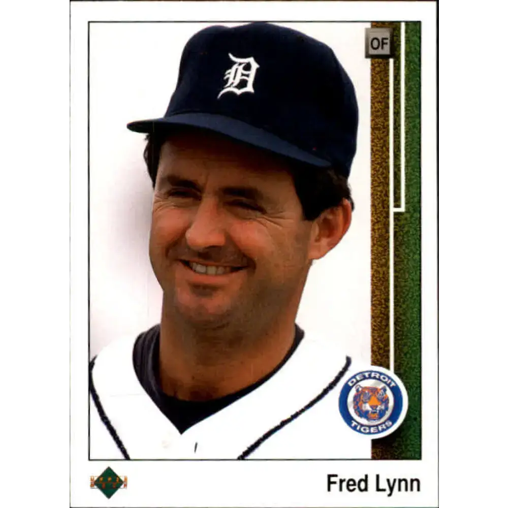 1989 Upper Deck #761 Fred Lynn NM-MT Detroit Tigers Baseball Card - Baseball Card Single