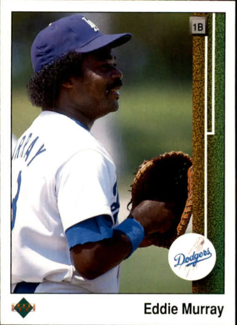1989 Upper Deck #763 Eddie Murray NM-MT Los Angeles Dodgers Baseball Card - Baseball Card Single