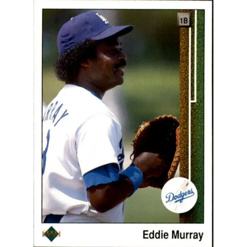 1989 Upper Deck #763 Eddie Murray NM-MT Los Angeles Dodgers Baseball Card - Baseball Card Single