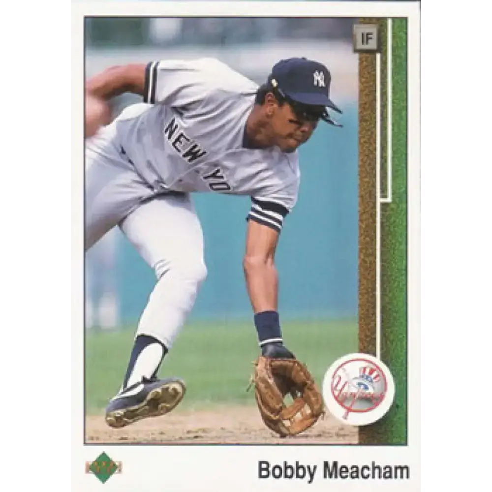 1989 Upper Deck #77 Bobby Meacham NM-MT New York Yankees Baseball Card - Baseball Card Single