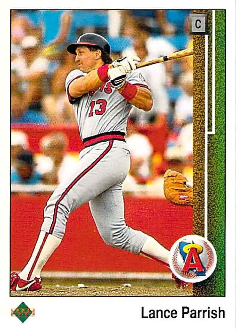 1989 Upper Deck #775 Lance Parrish NM-MT California Angels Baseball Card - Baseball Card Single
