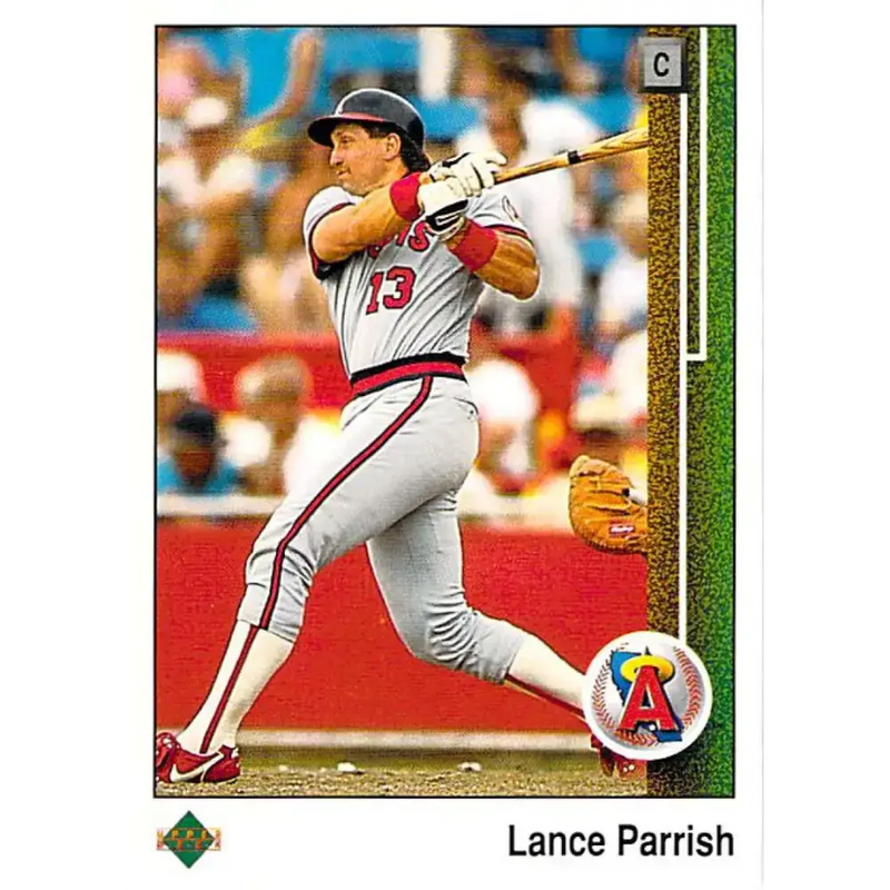 1989 Upper Deck #775 Lance Parrish NM-MT California Angels Baseball Card - Baseball Card Single