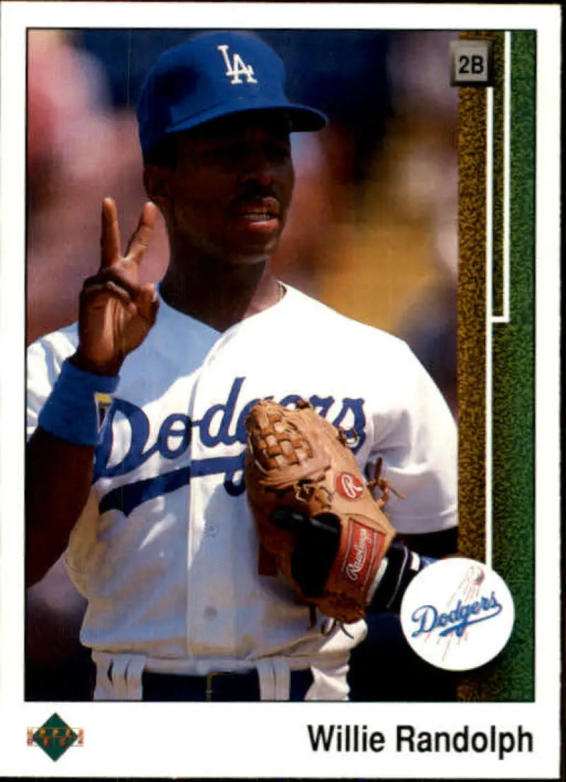 1989 Upper Deck #777 Willie Randolph NM-MT Los Angeles Dodgers Baseball Card - Baseball Card Single