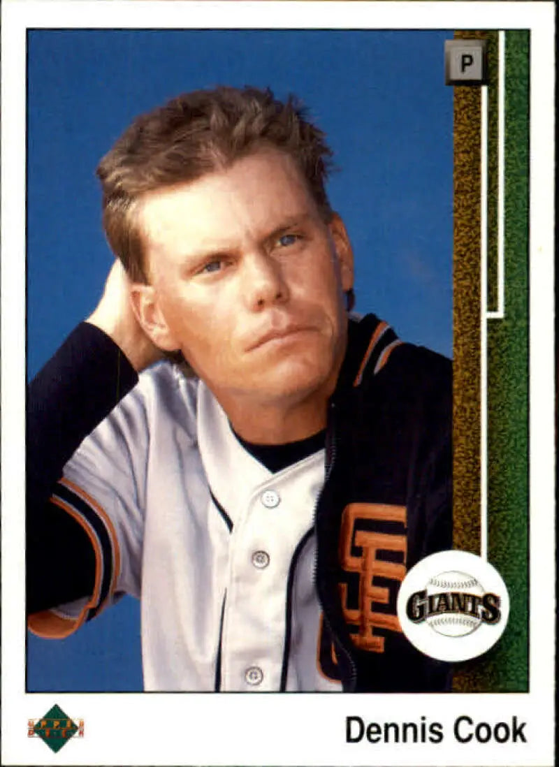 1989 Upper Deck #779 Dennis Cook NM-MT RC Rookie San Francisco Giants Baseball Card - Baseball Card Single