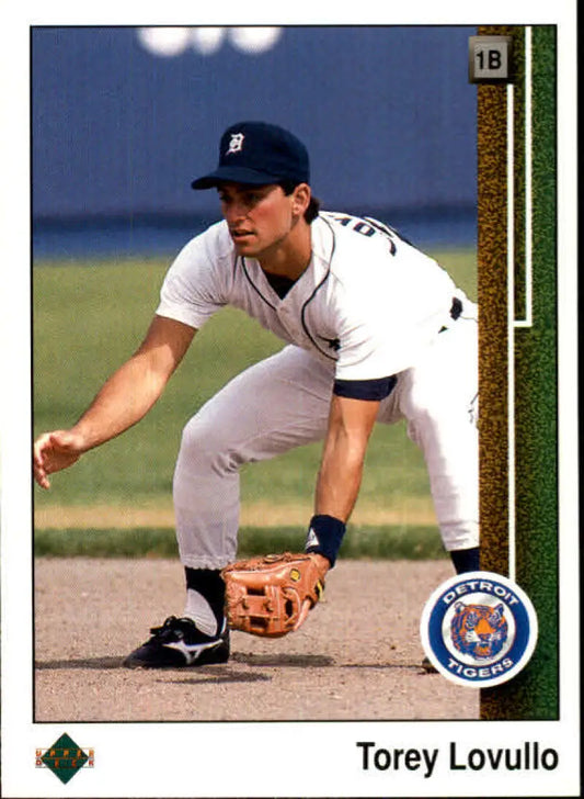 1989 Upper Deck #782 Torey Lovullo NM-MT RC Rookie Detroit Tigers Baseball Card - Baseball Card Single