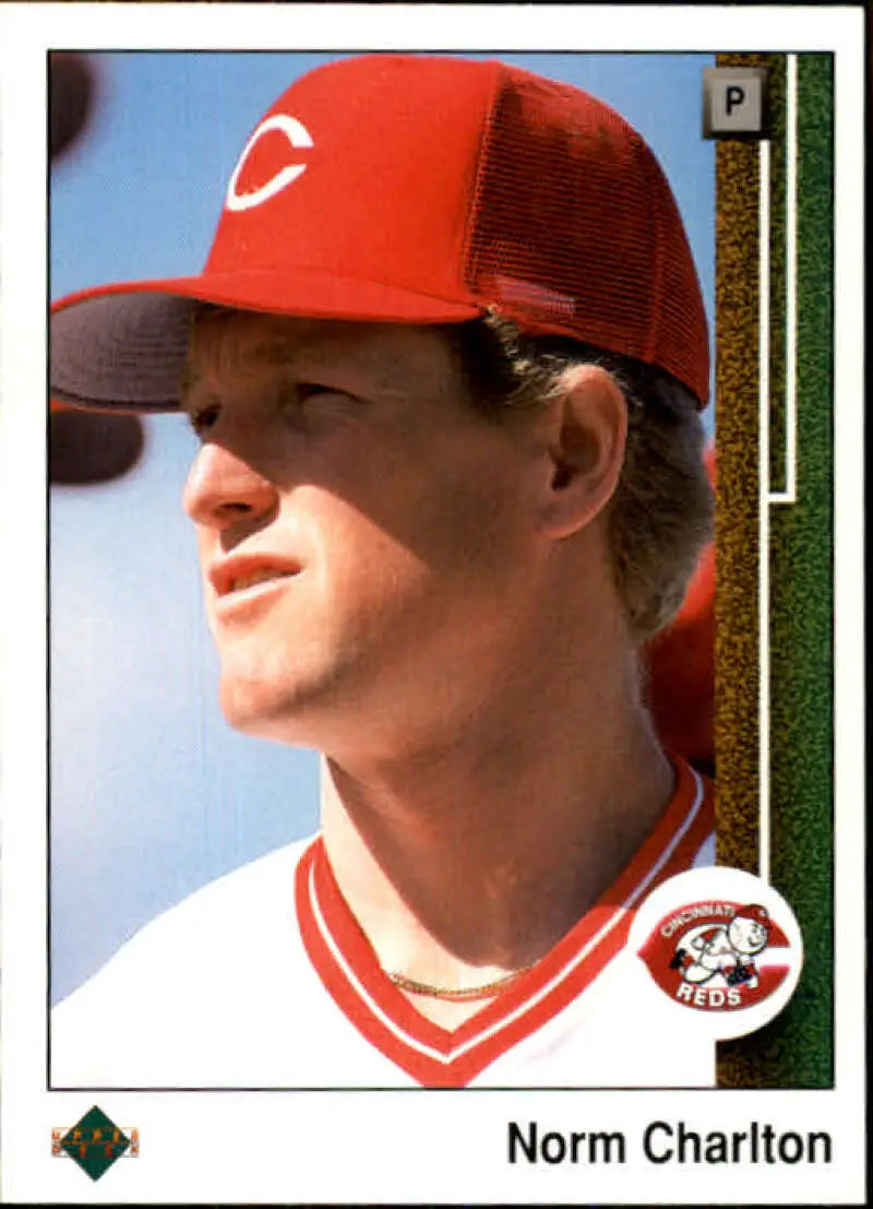 1989 Upper Deck #783 Norm Charlton NM-MT RC Rookie Cincinnati Reds Baseball Card - Baseball Card Single