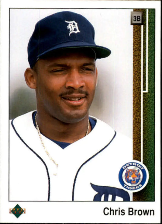 1989 Upper Deck #784 Chris Brown NM-MT Detroit Tigers Baseball Card - Baseball Card Single