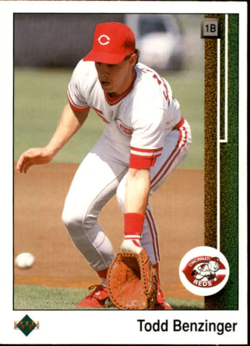1989 Upper Deck #785 Todd Benzinger NM-MT Cincinnati Reds Baseball Card - Baseball Card Single