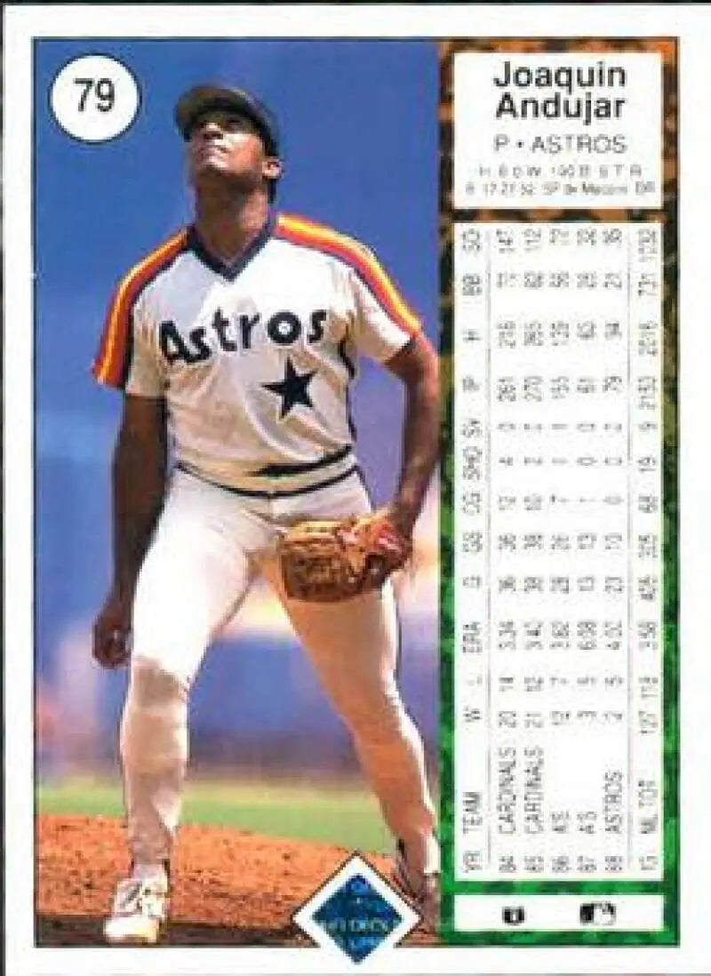 1989 Upper Deck #79 Joaquin Andujar NM-MT Houston Astros Baseball Card - Baseball Card Single