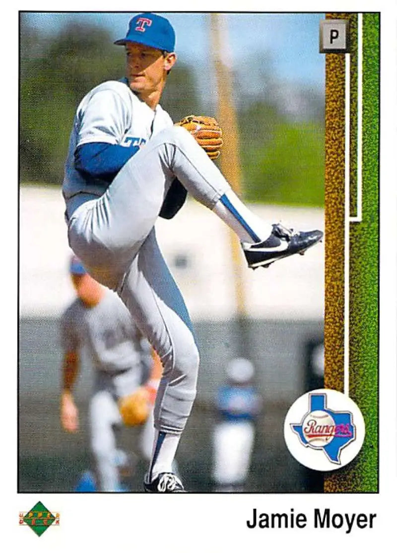 1989 Upper Deck #791 Jamie Moyer NM-MT Texas Rangers Baseball Card - Baseball Card Single