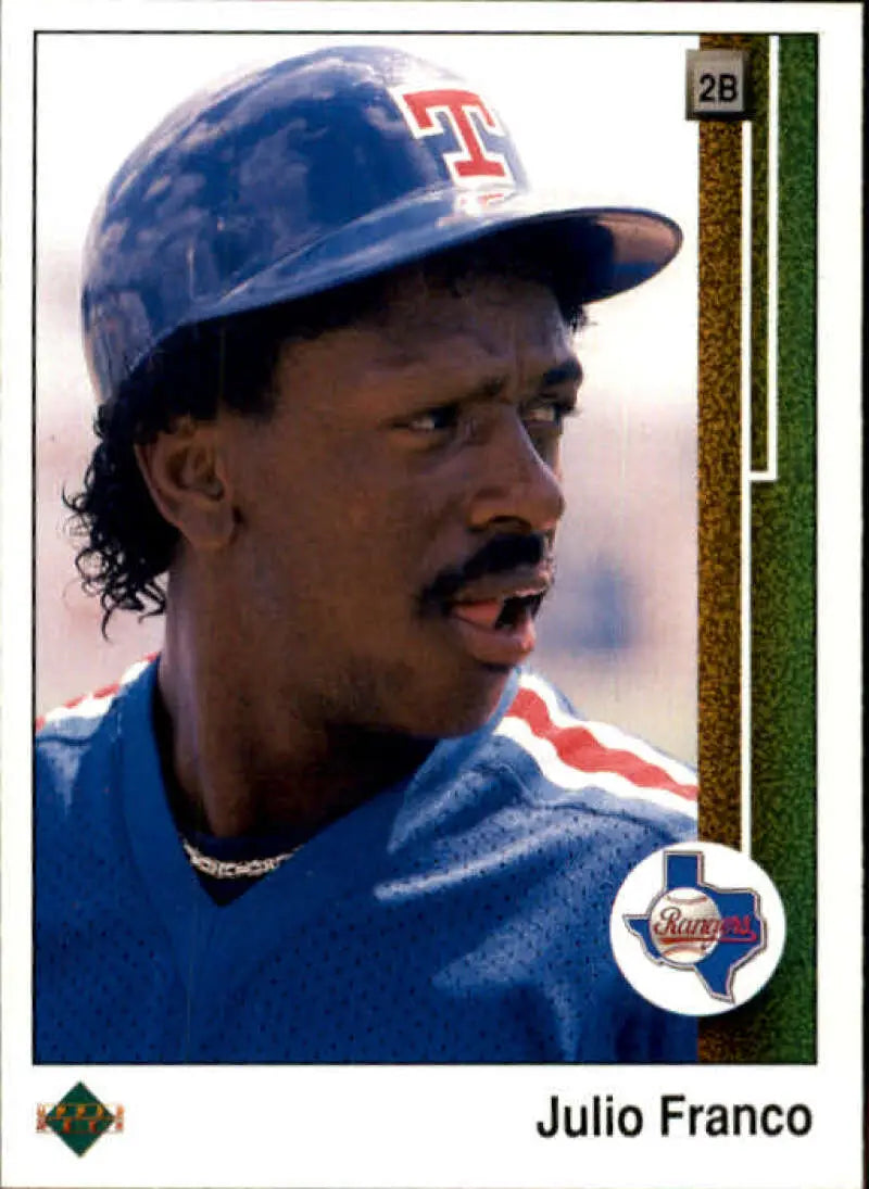 1989 Upper Deck #793 Julio Franco NM-MT Texas Rangers Baseball Card - Baseball Card Single