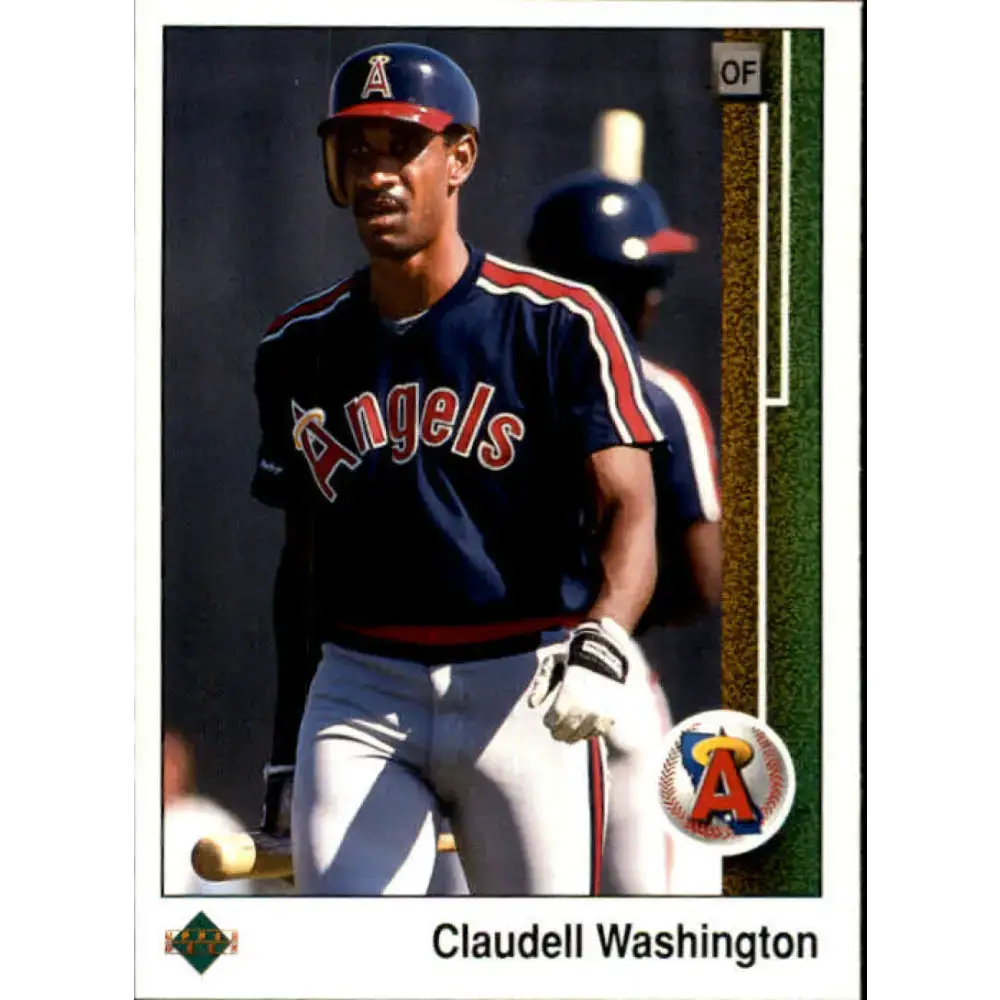 1989 Upper Deck #794 Claudell Washington NM-MT California Angels Baseball Card - Baseball Card Single