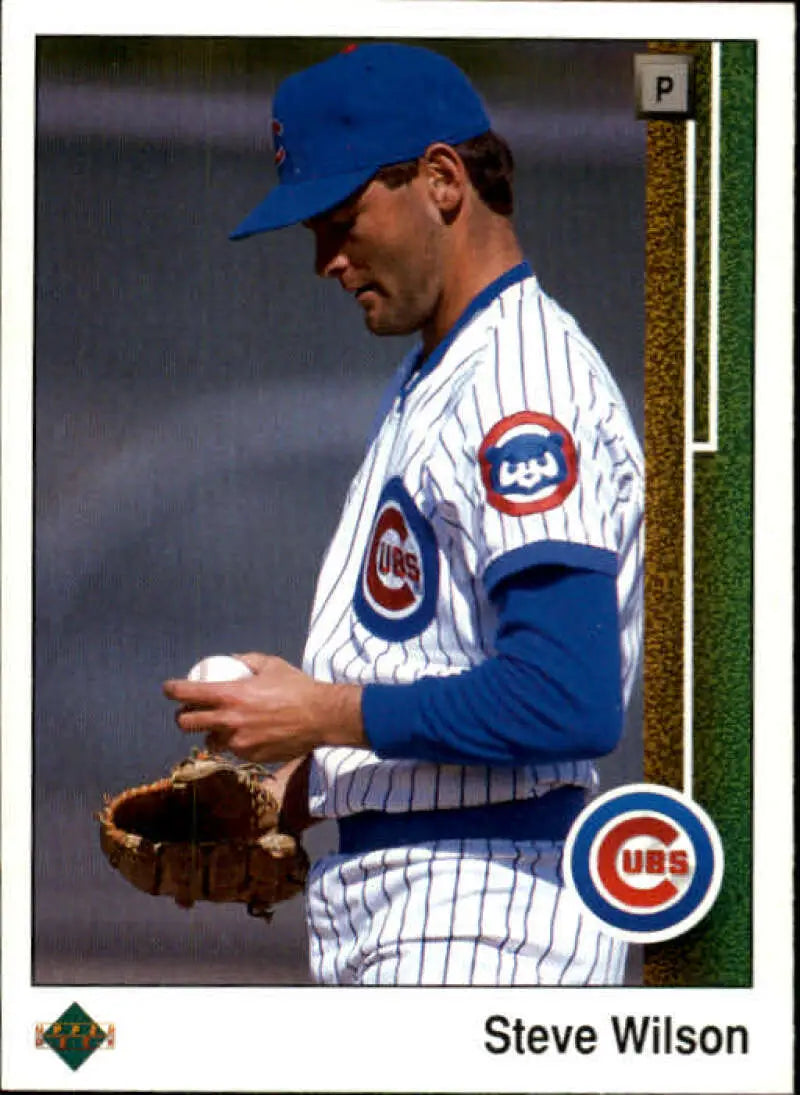 1989 Upper Deck #799 Steve Wilson NM-MT Chicago Cubs Baseball Card - Baseball Card Single
