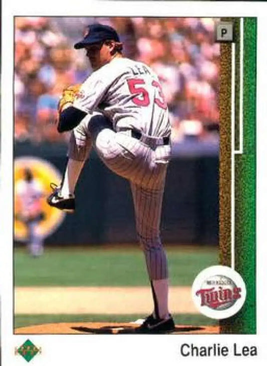 1989 Upper Deck #81 Charlie Lea NM-MT Minnesota Twins Baseball Card - Baseball Card Single
