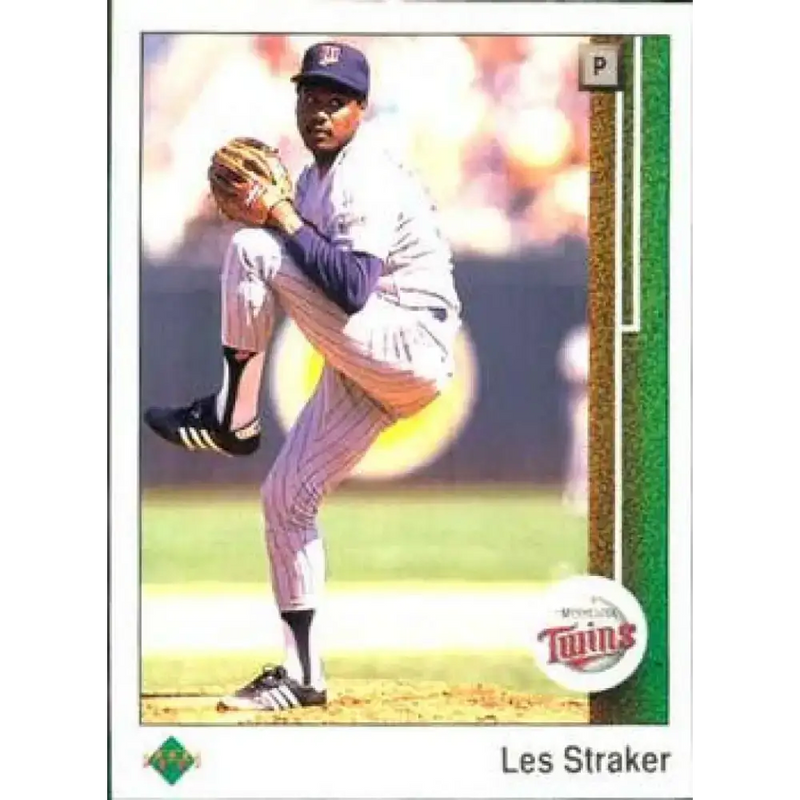 1989 Upper Deck #83 Les Straker NM-MT Minnesota Twins Baseball Card - Baseball Card Single