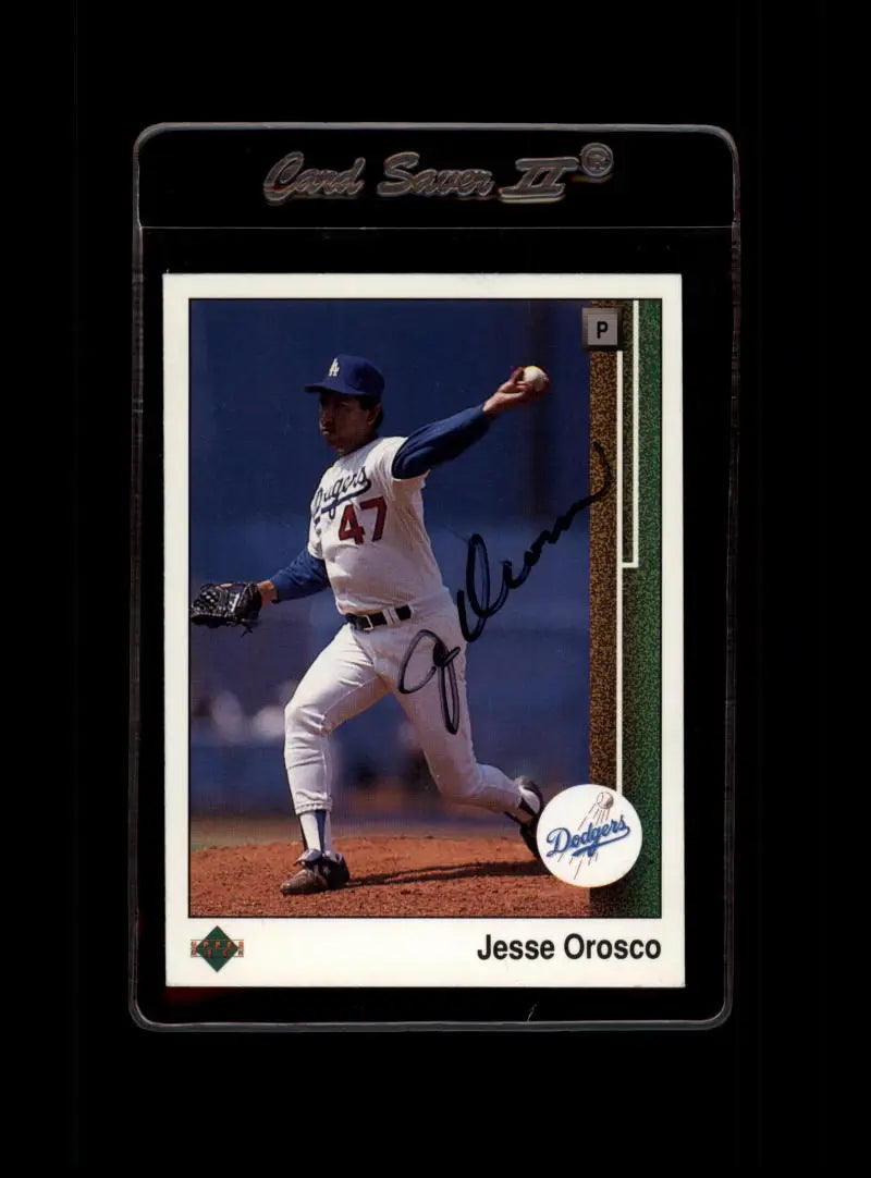 1989 Upper Deck #87 Jesse Orosco NM-MT Los Angeles Dodgers Baseball Card - Baseball Card Single