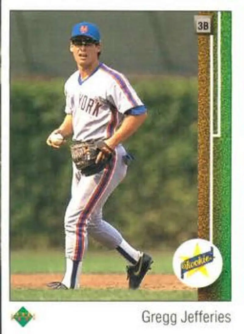 1989 Upper Deck #9 Gregg Jefferies NM-MT New York Mets Baseball Card - Baseball Card Single