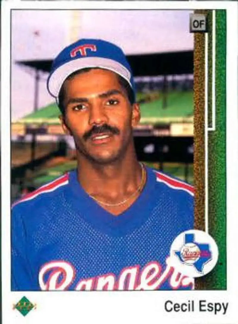 1989 Upper Deck #92 Cecil Espy NM-MT Texas Rangers Baseball Card - Baseball Card Single