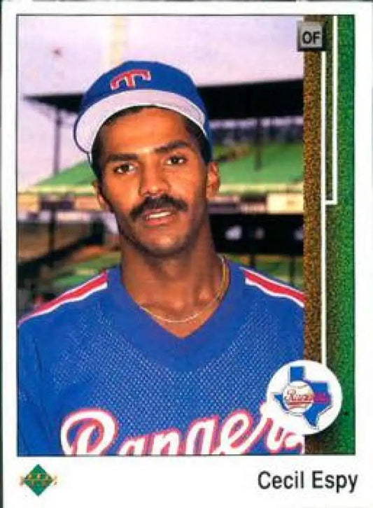 1989 Upper Deck #92 Cecil Espy NM-MT Texas Rangers Baseball Card - Baseball Card Single