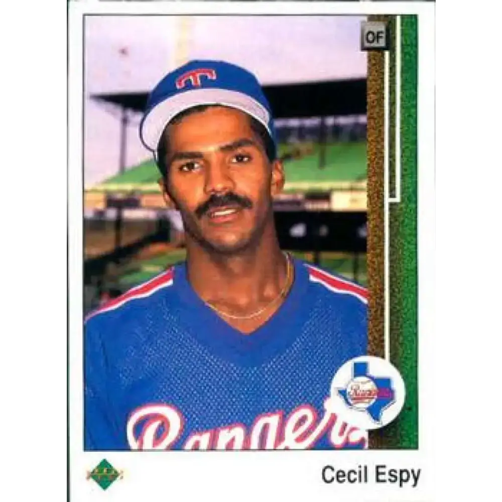 1989 Upper Deck #92 Cecil Espy NM-MT Texas Rangers Baseball Card - Baseball Card Single