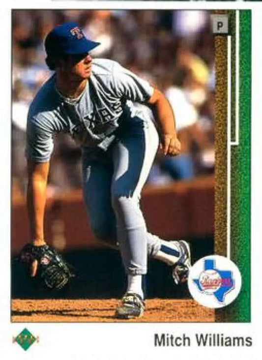 1989 Upper Deck #95 Mitch Williams NM-MT Texas Rangers Baseball Card - Baseball Card Single