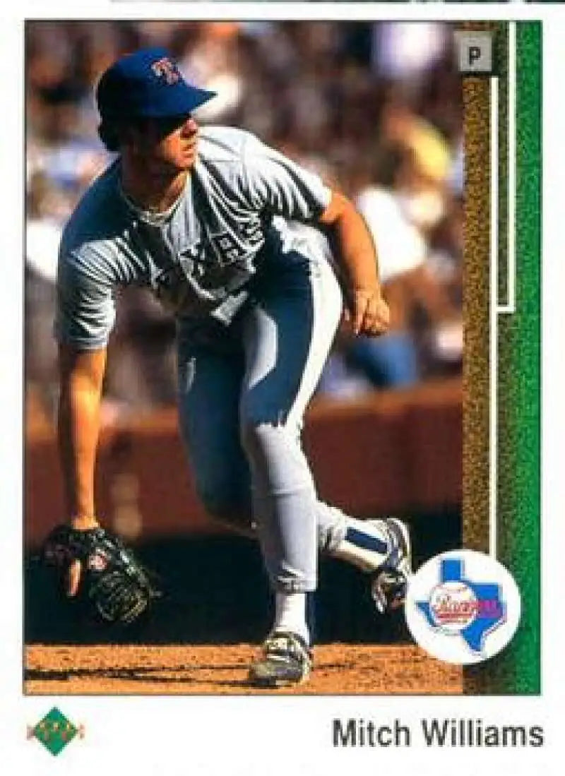 1989 Upper Deck #95 Mitch Williams NM-MT Texas Rangers Baseball Card - Baseball Card Single