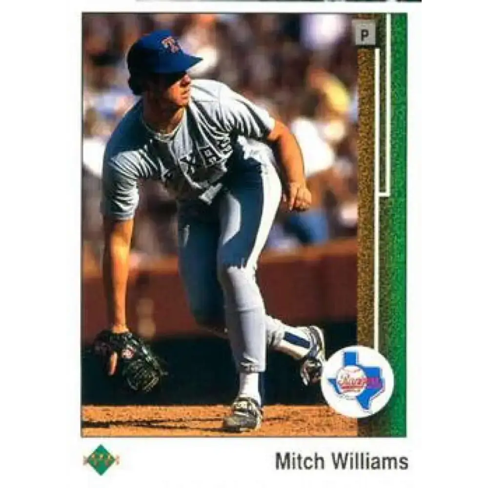 1989 Upper Deck #95 Mitch Williams NM-MT Texas Rangers Baseball Card - Baseball Card Single