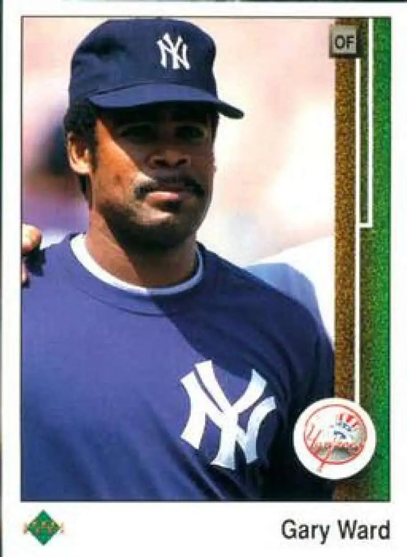 1989 Upper Deck #98 Gary Ward NM-MT New York Yankees Baseball Card - Baseball Card Single