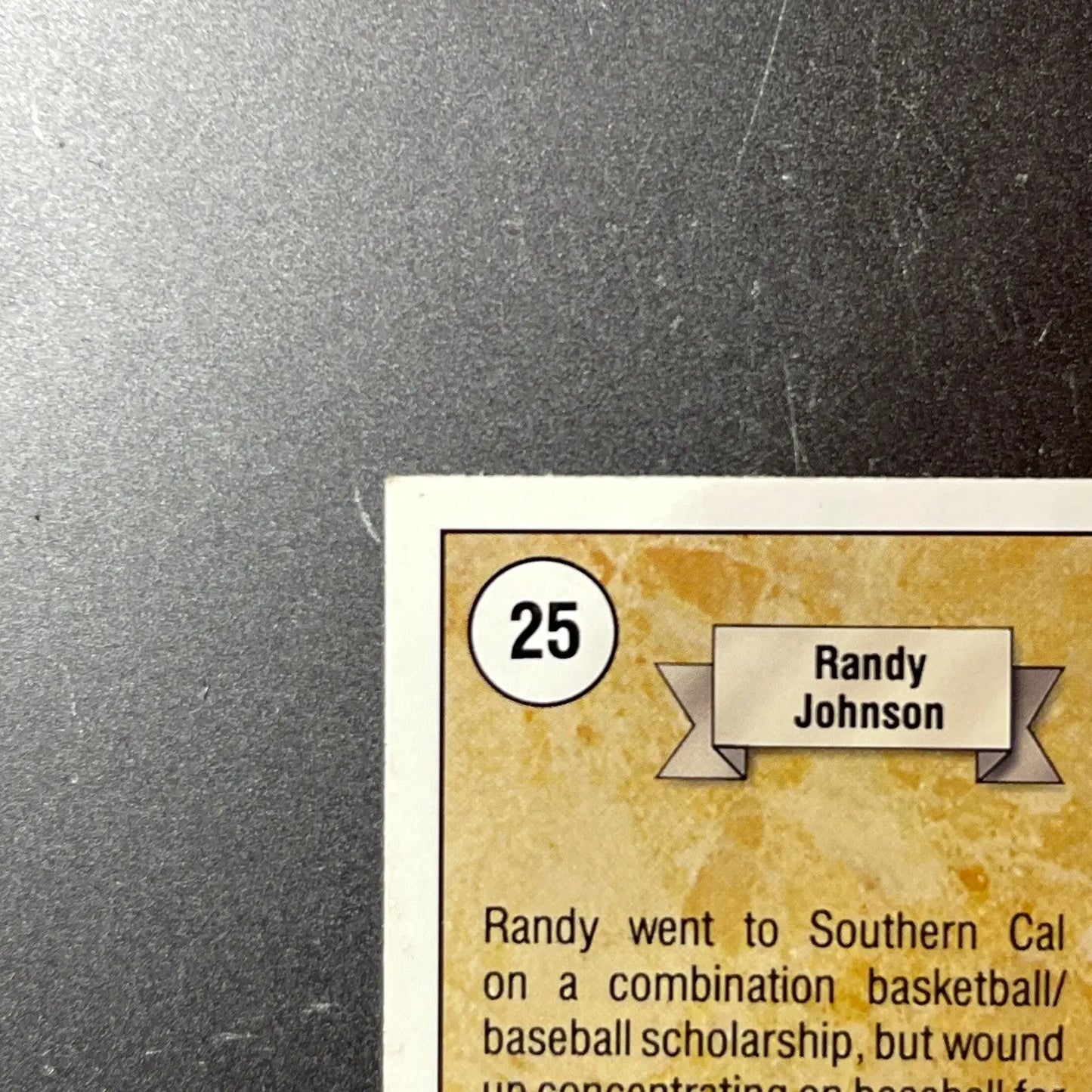 1989 Upper Deck - Star Rookie Randy Johnson #25 (RC)