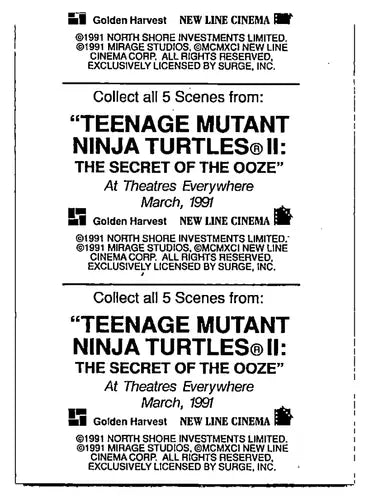 199 Hostess Pies Teenage Mutant Ninja Turtles II: The Secret of the Ooz ID:67938 - Entertainment Memorabilia