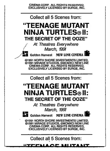 199 Hostess Pies Teenage Mutant Ninja Turtles II: The Secret of the Ooz ID:67940 - Entertainment Memorabilia