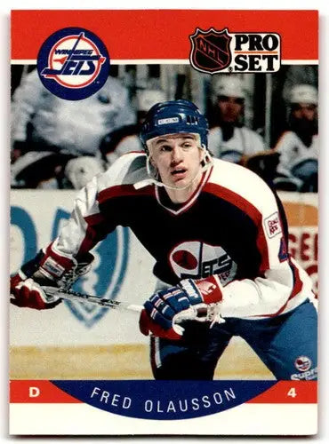 1990-91 #335A Fredrik Olausson ERR EX/NM ID:43177 - Hockey Card Single