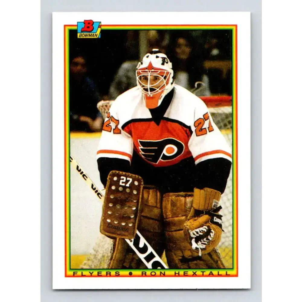 1990-91 Bowman #105 Ron Hextall NM-MT Philadelphia Flyers Hockey Card - Hockey Card Single
