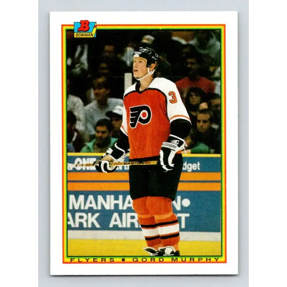 1990-91 Bowman #106 Gord Murphy NM-MT RC Rookie Philadelphia Flyers Hockey Card - Hockey Card Single