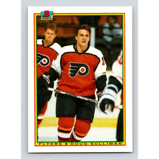 1990-91 Bowman #110 Doug Sulliman NM-MT Philadelphia Flyers Hockey Card - Hockey Card Single