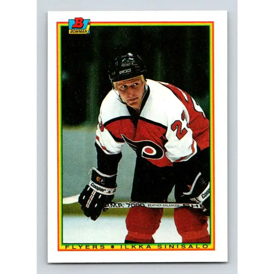 1990-91 Bowman #112 Ilkka Sinisalo NM-MT Philadelphia Flyers Hockey Card - Hockey Card Single