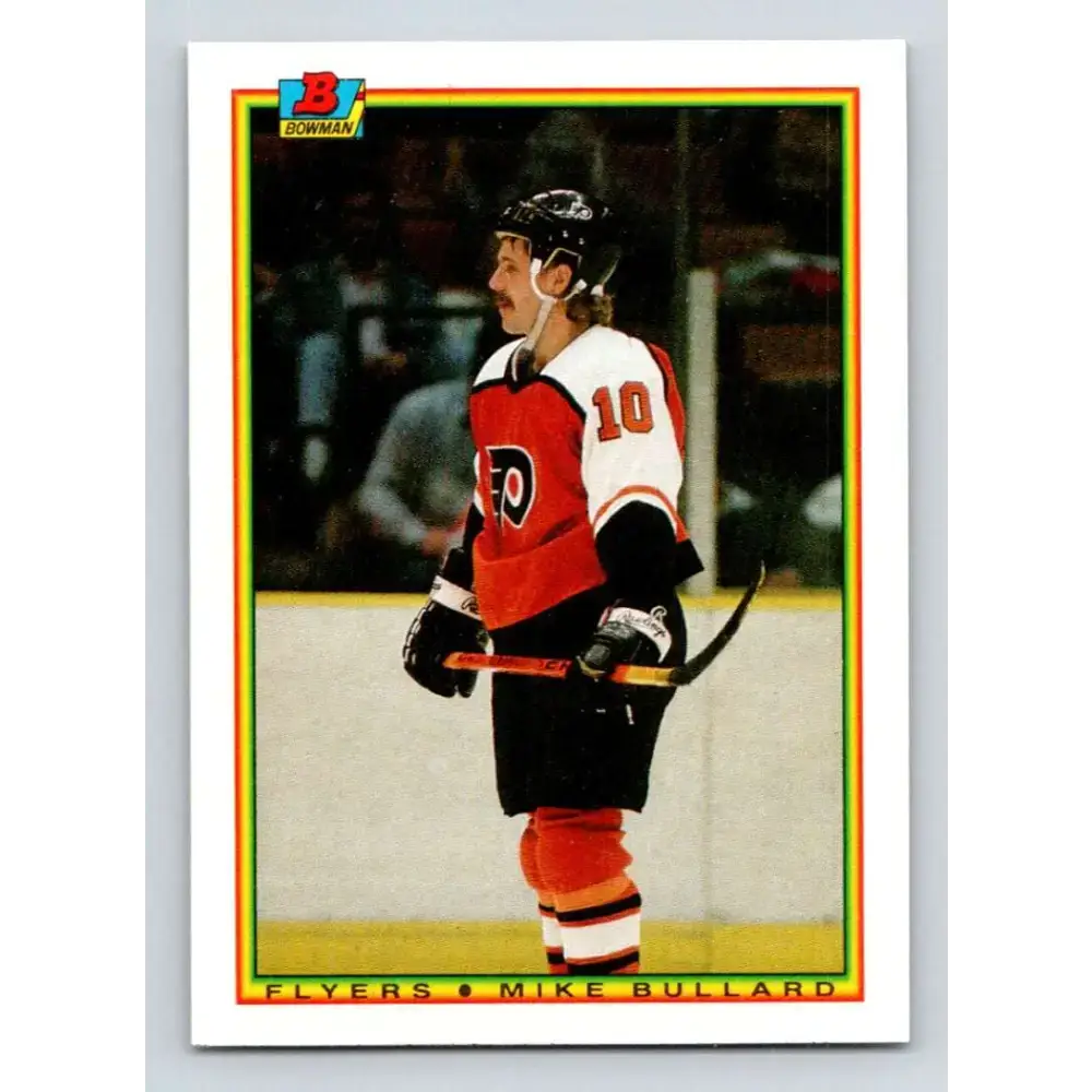 1990-91 Bowman #114 Mike Bullard NM-MT Philadelphia Flyers Hockey Card - Hockey Card Single