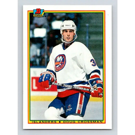 1990-91 Bowman #115 Doug Crossman NM-MT New York Islanders Hockey Card