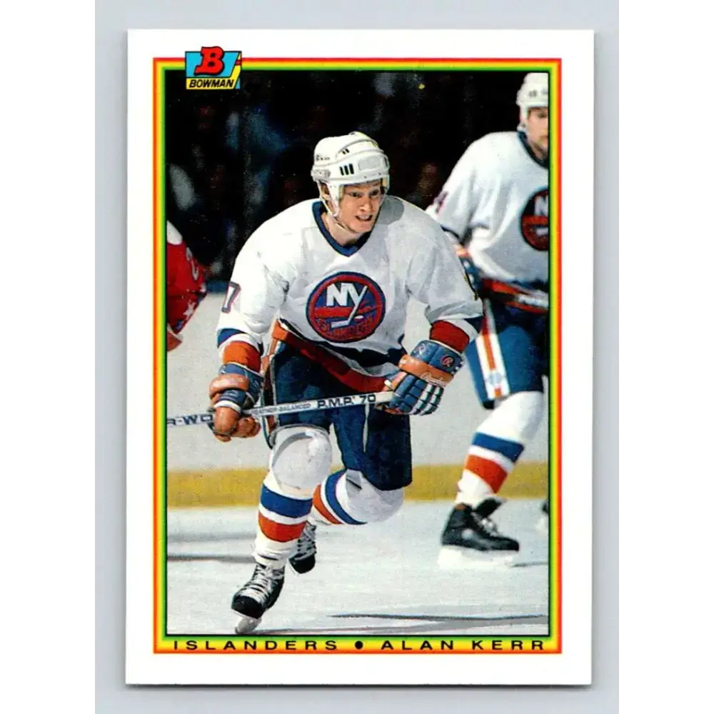 1990-91 Bowman #118 Alan Kerr NM-MT New York Islanders Hockey Card - Hockey Card Single
