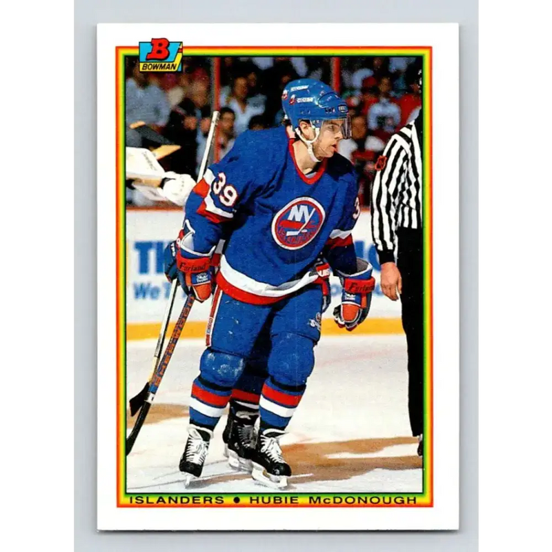 1990-91 Bowman #120 Hubie McDonough NM-MT New York Islanders Hockey Card - Hockey Card Single