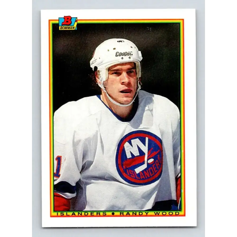 1990-91 Bowman #121 Randy Wood NM-MT New York Islanders Hockey Card - Hockey Card Single