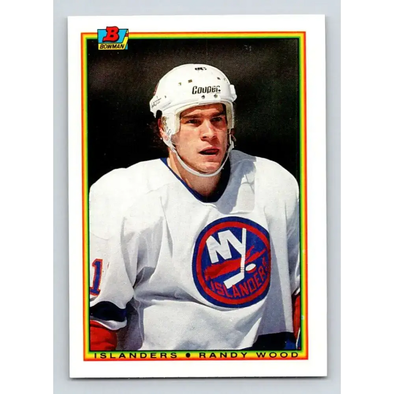 1990-91 Bowman #121 Randy Wood NM-MT New York Islanders Hockey Card - Hockey Card Single