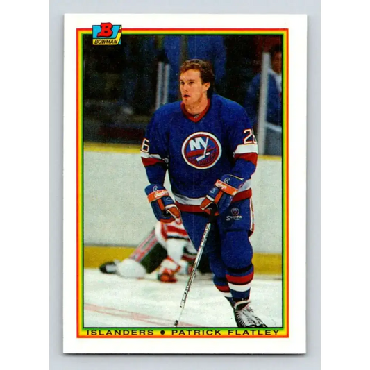 1990-91 Bowman #124 Pat Flatley NM-MT New York Islanders Hockey Card