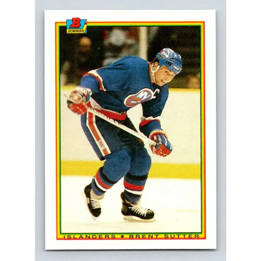 1990-91 Bowman #126 Brent Sutter NM-MT New York Islanders Hockey Card