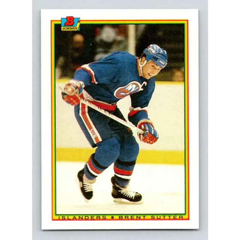 1990-91 Bowman #126 Brent Sutter NM-MT New York Islanders Hockey Card - Hockey Card Single